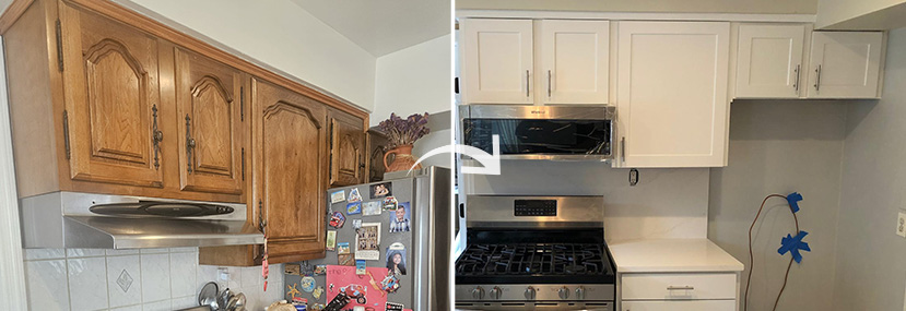 Before and After of Kitchen Cabinets in Miami