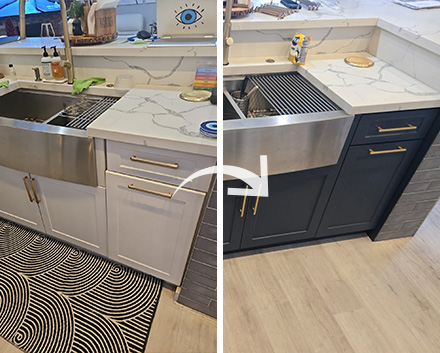 Kitchen Island Cabinet Refacing Job