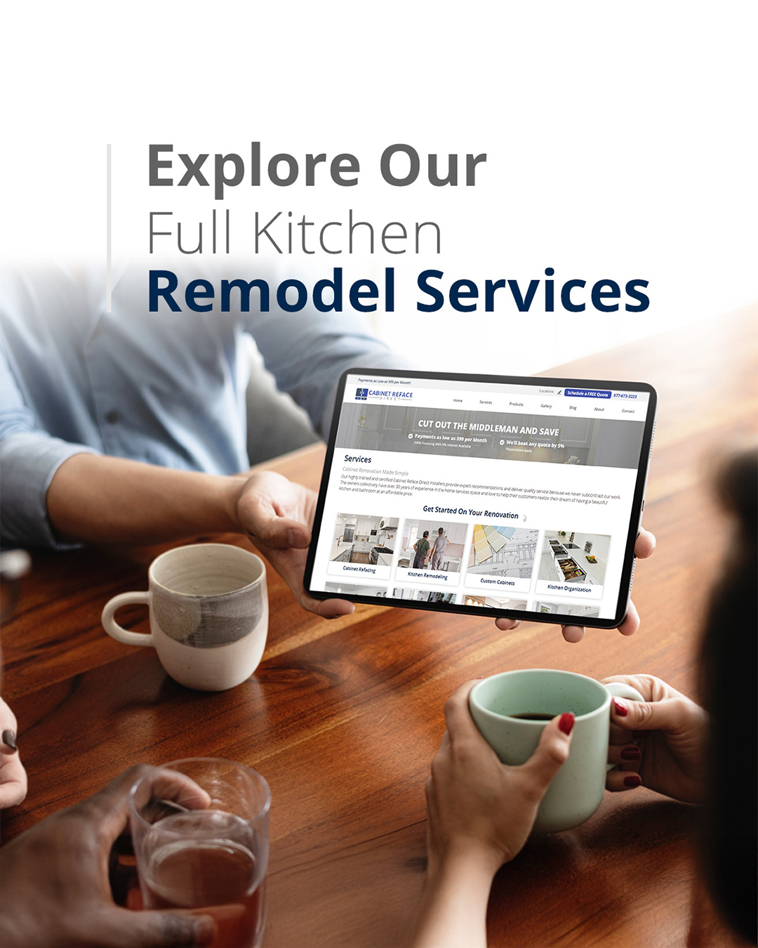 Explore Our Full Kitchen Remodel Services